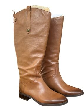 Sam Edelman Penny Riding Boots In Whiskey Leather Size 7.5 Wide Calf